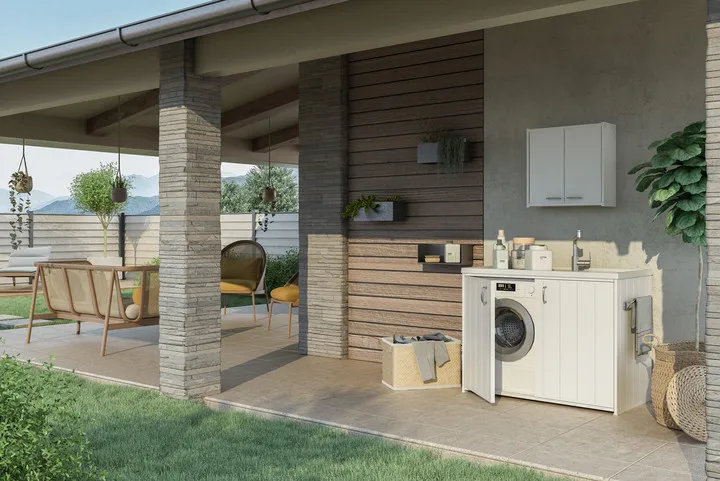 Italy Hot Selling Durable Plastic Utility Sink for Kitchen Cost-Effective with Drain and Overflow Function PP Plastic Garden Use