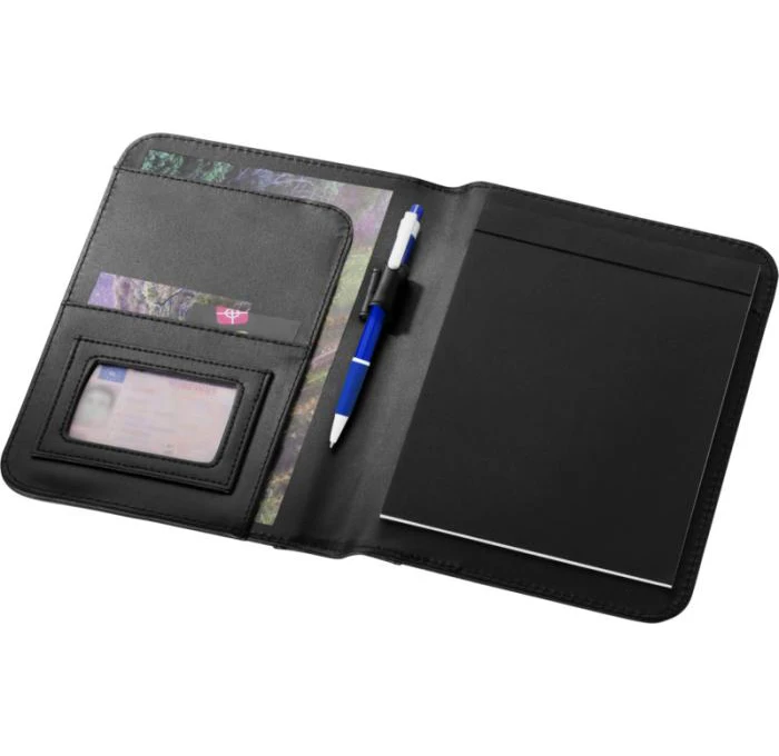 Mini Padfolio/Junior Portfolio Folder Case, Business A5 Binder Organizer Notepad for Men Women, 5 x 8 Writing Pad Included