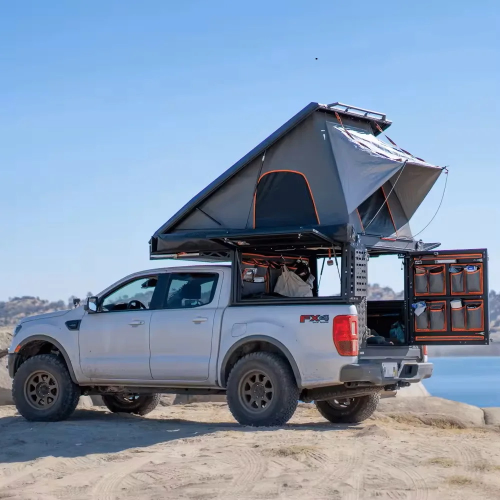 Rooftop Tent Canopy Alu Cab Folding Semi Truck House Aluminum Truck Canopy