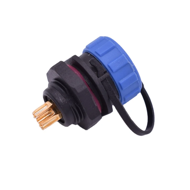 2 3 4 5 6 7 8 9 10 12 pins IP68 Plastic Circular waterproof SP13 SP17 SP21 cable connector