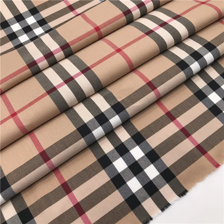 classic colorful christmas black gold plaid chanzhou yarn-dyed fabric