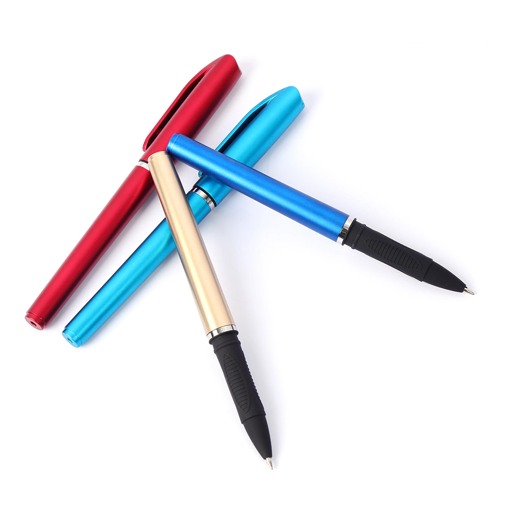 Business custom Logo gel Pens Promotional Pen Gift Wholesale Plastic Metal roller gel  Pen for school