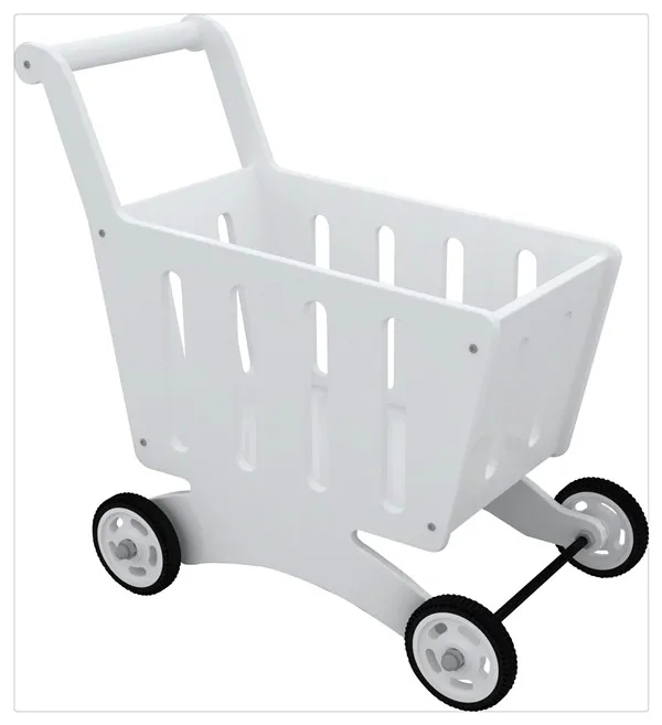 Nashow Hot Montessori Educational preschool furniture kid push cart pretend supermarket furniture block trolley