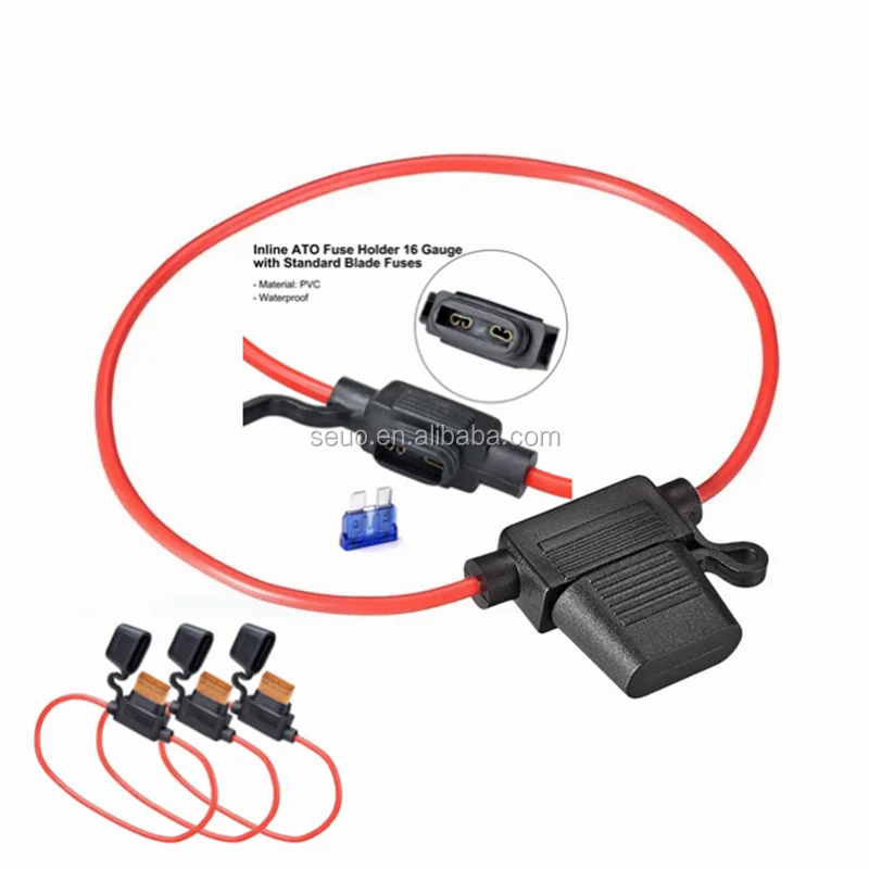 Waterproof In Line ATO/ATC fuse holder Mini standard blade auto 12V Car Add-a-circuit Fuse Tap ATM ATC In stock