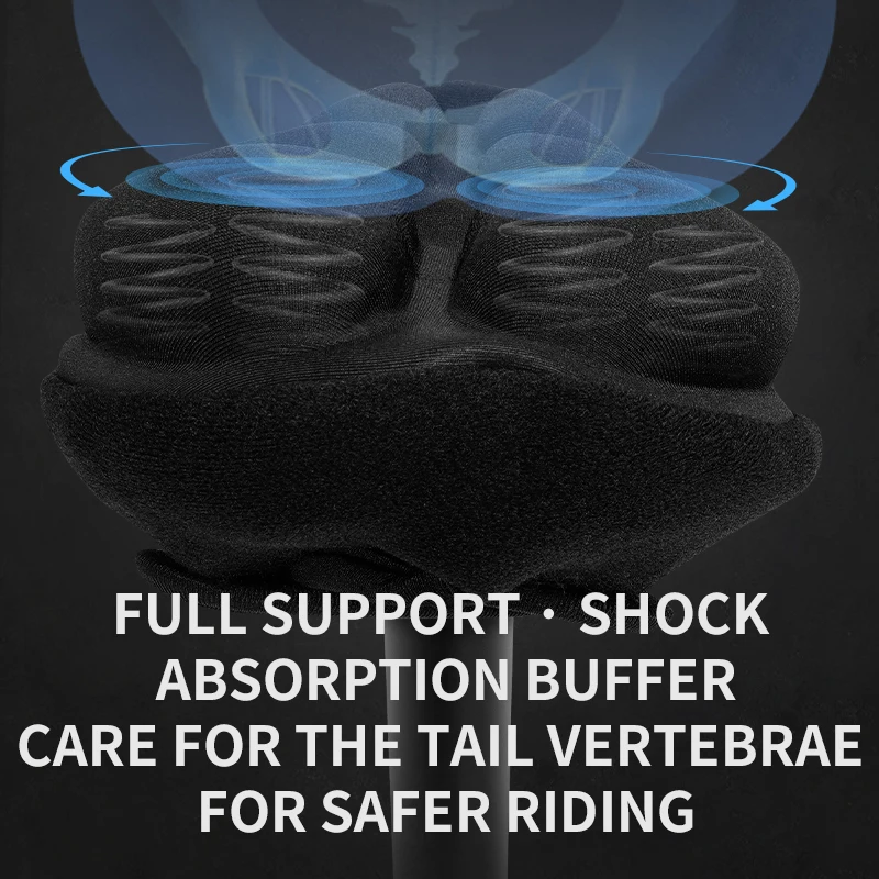 Shakeproof Bicycle Seat cover mountain bike front seat mat anti-slip Inflatable Bike Cover Air Bike Seat Cushion