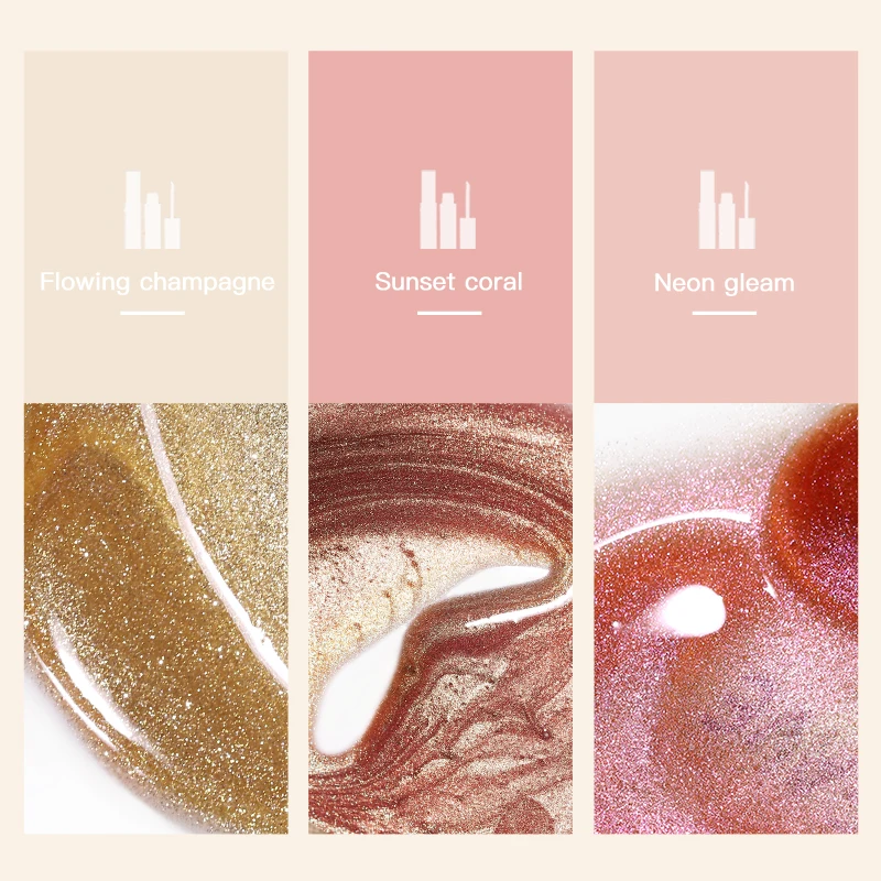 12 Color Liquid Glitter Metallic Eyeshadow Waterproof Long Lasting Shimmer Eyeshadow Eye Makeup matte Private Label Eye Shadows