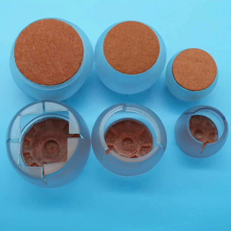 Table Chair Leg Caps with Felt Bottom Silicone Chair Leg Covers for Mute Furniture Moving Elastic Silicone Protection Cover