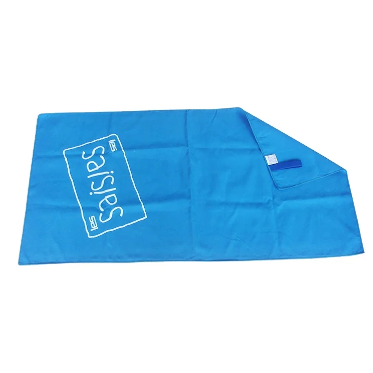 Cheap price Super absorbent cleaning cloth customized logo printed gym beach bath hand face microfiber suede towel