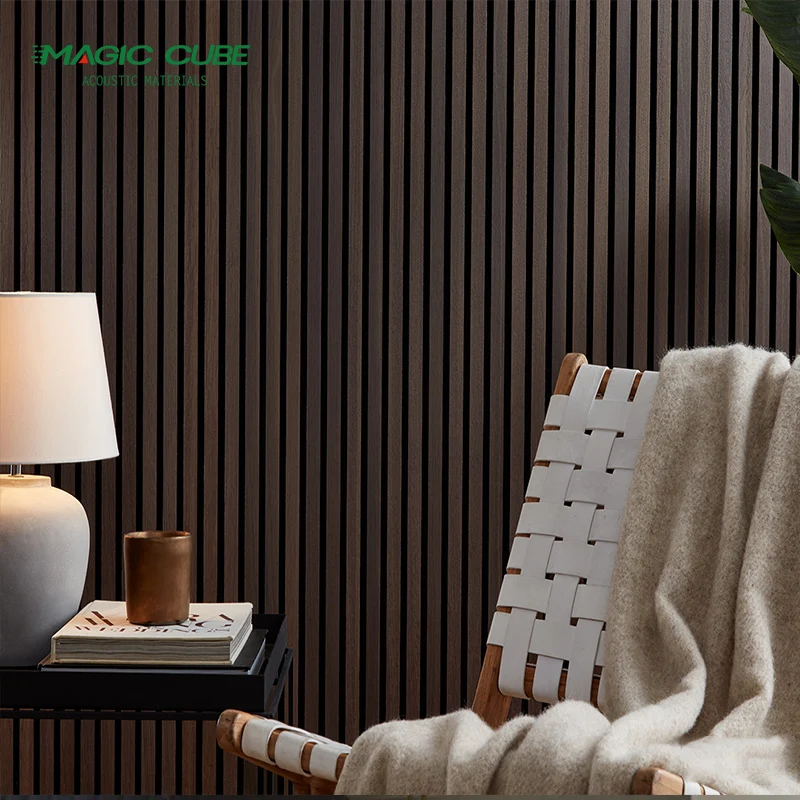 Sound Fluted Sound-Absorbing Absorbing Polyester Room Polyester Fiber Customized Soundproof slat sound proof acoustic panels