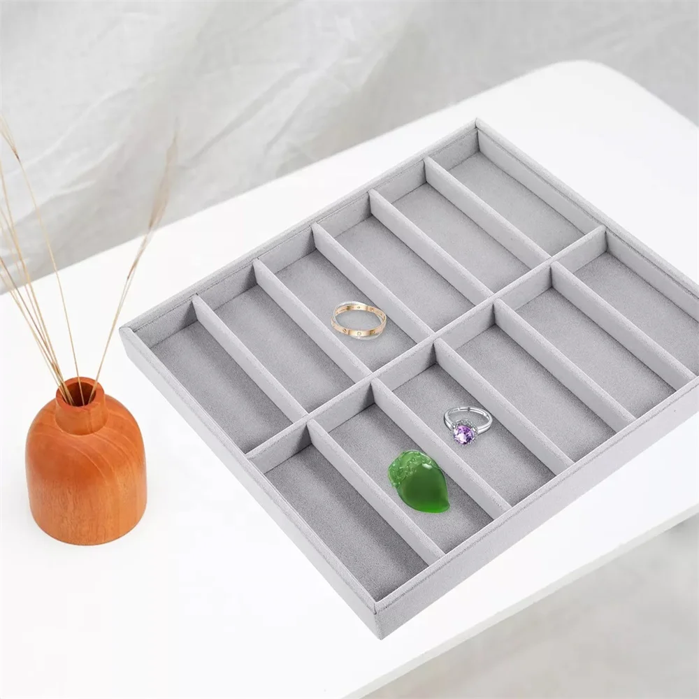 Eyeglasses Display Tray Fashion Custom Velvet Lining Large Capacity Multifunctional Eyeglasses Display Tray
