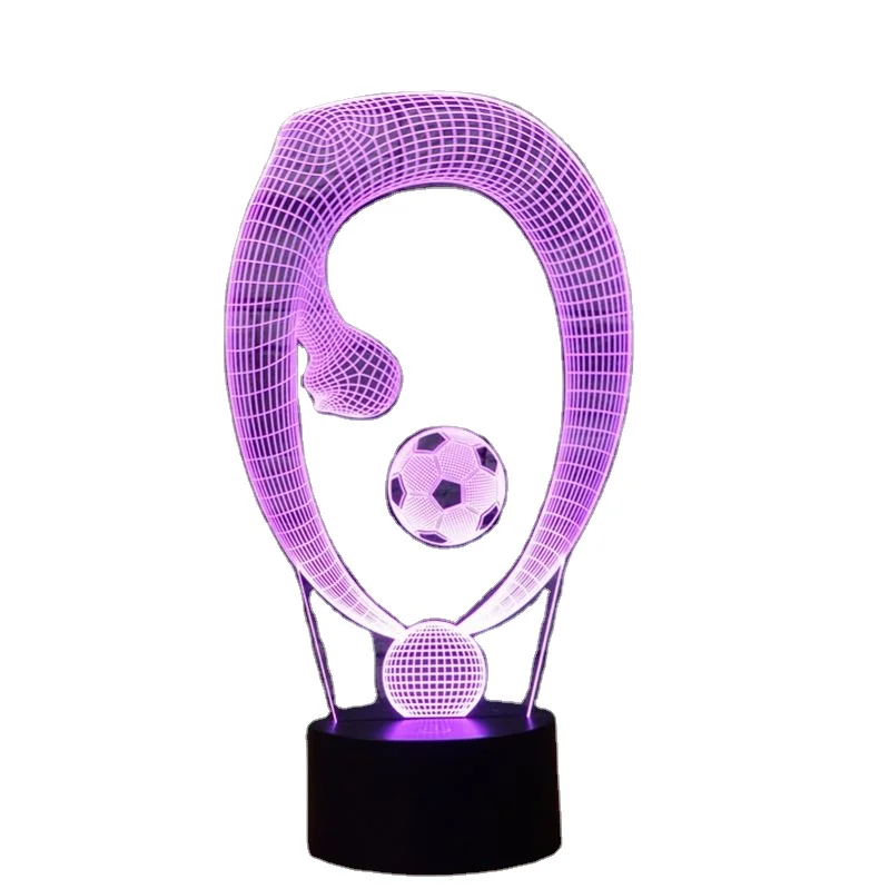 Paris Germain Football Club 3D Illusion  Ligue 1 Soccer Logo Night Lamp