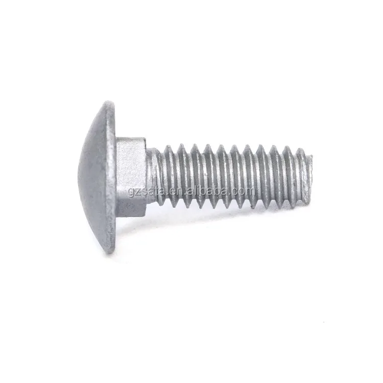 Salt Spray Test Time 1000 Hours Stainless Steel 304 316 Mushroom Head Square Neck Carriage Bolts with Dacromet Coating