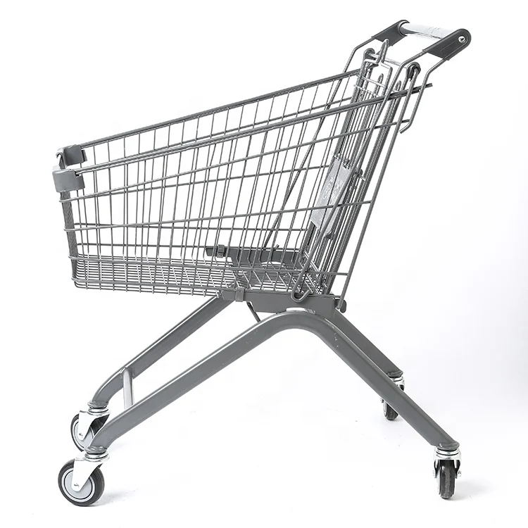 80 Liter Factory Direct Supermarket Shopping Cart Metal Trolleys Shopping Trolley
