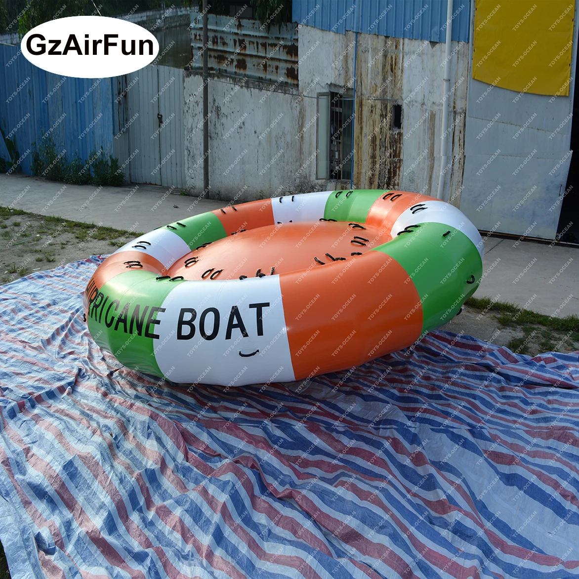 Inflatable Disco Boat Inflatable Water Spinner Gyro Flying Disco Ball