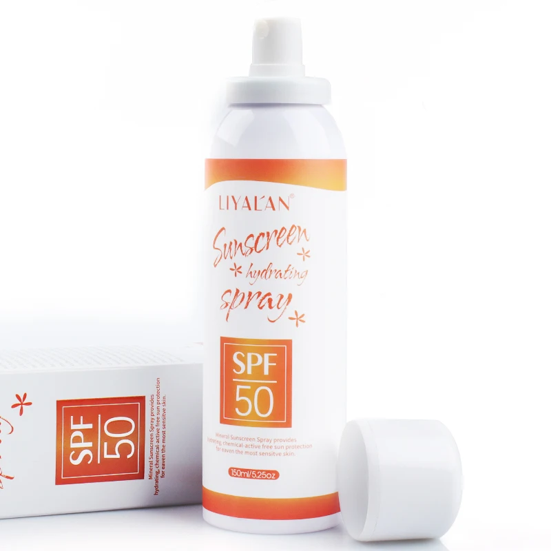 Отбеливающий солнцезащитный крем SPF50 для лица лосьон с молочным блеском Собственная марка уход