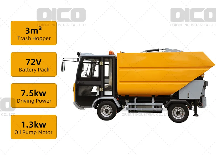 OR-H91 Outdoor Street & Airport Runway Garbage Transportation Truck Cleaning Equipment