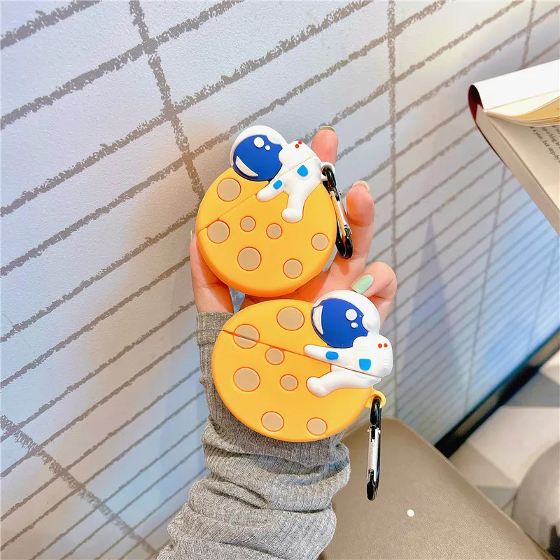 Чехол для AirPods 3D Модный чехол багажника AJ дизайнерские чехлы наушников Airpod 1 2 Pro защитный аксессуары с ремешком в виде кольца на