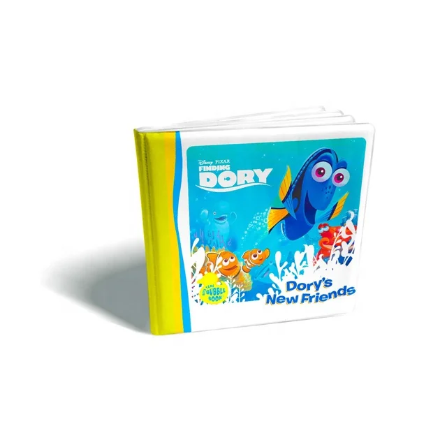 Round plastic Eva learning vinyl educational soft brand new baby bath books plastic coated