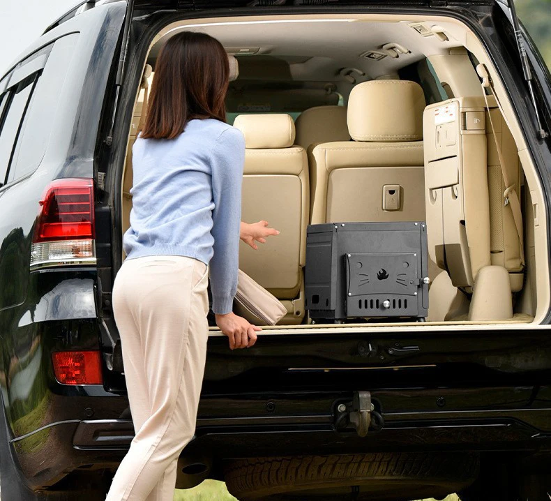 HOT Cheap Picnic Cubic Folding Cooking Tent Sauna Camp Solo Fireplace Portable Wood Stove Cassette furnace Wood Sauna Stove