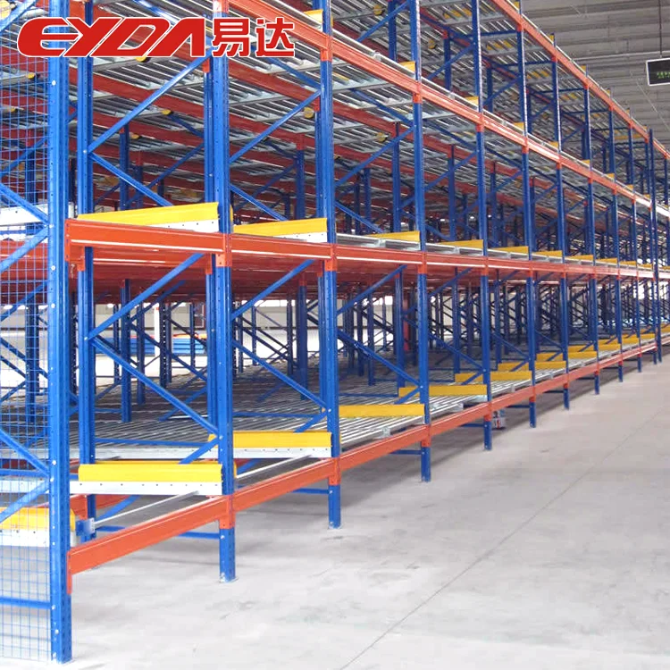 Gravity Racking System Warehouse Shelves Steel Heavy Duty Racking System