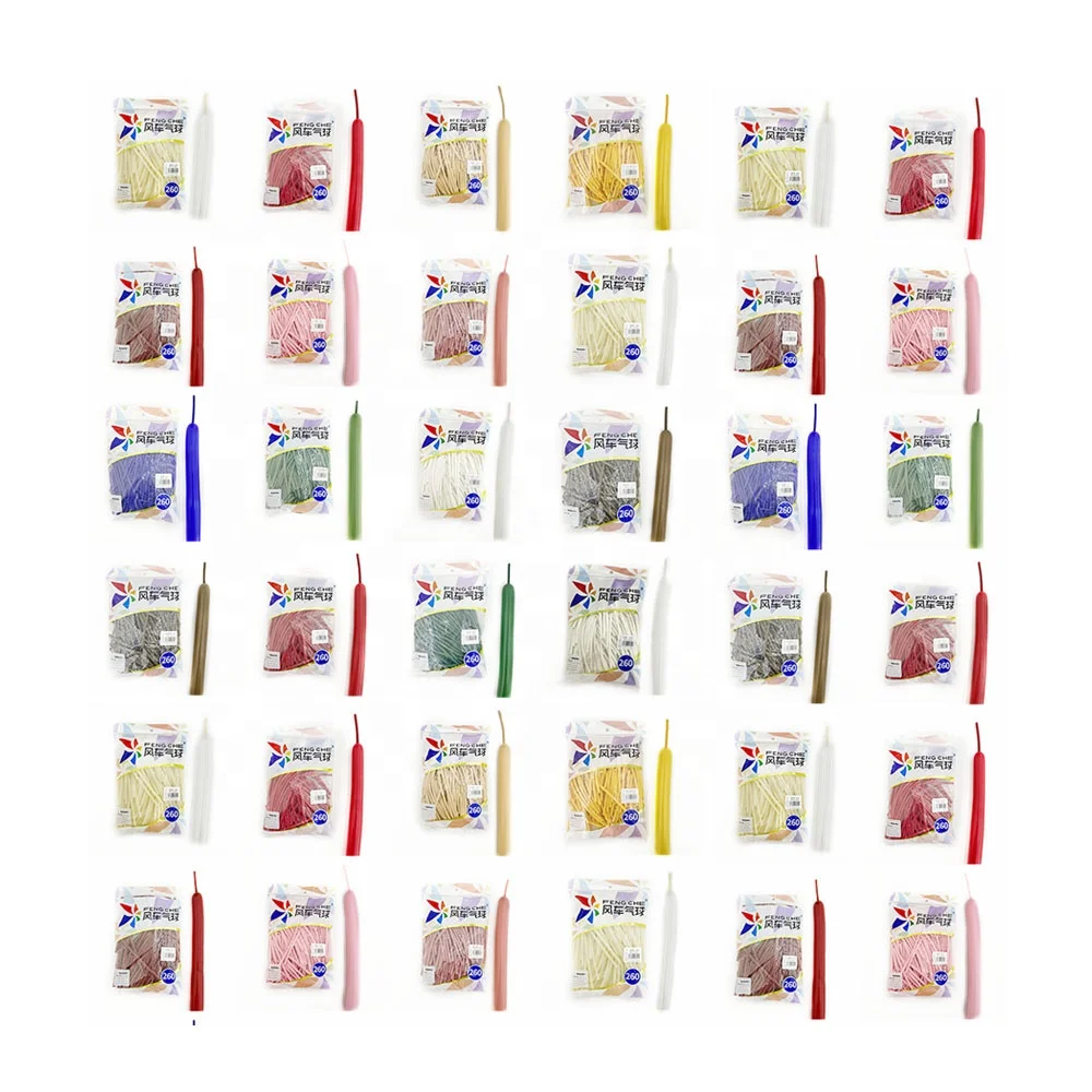 Windmill 260 360 Model Macaron Macaroon Matte Chrome Color Latex 260q Magic Long Modeling Balloons