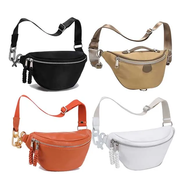 custom neoprene leather PU nylon Bum Bag Plus Size Fanny Pack for Women Fashion Waist Pack Travel Crossbody Bags Belt Bag nylon