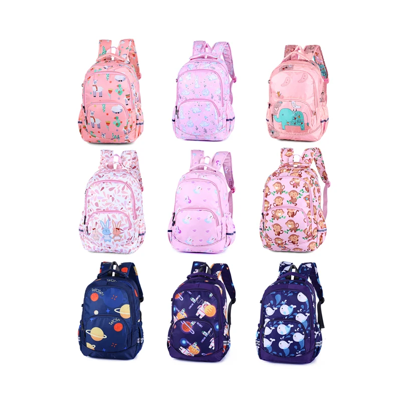 ViViSECRET boys cartoon character pretty backpacks polyester waterproof young girls school bag for kids