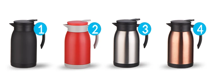 Wholesale 800ml Stainless Steel Wide Mouth Thermos Hot Tea Coffee Pot with Handle Potable Tea Port Vacuum Flask
