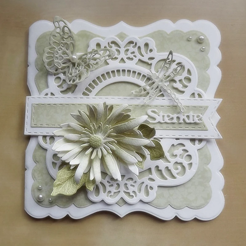 
Frame Dies Collection Metal Cutting Dies For Scrapbooking Photo Album Decoration Craft Dies Stencil Wedding Invitation DIY 