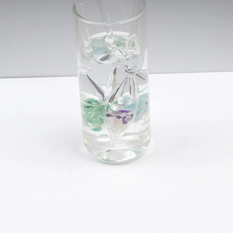 Multifunctional High Borosilicate Crystal Clear Rose Quartz Glass Stirrers for Water Coffee Drinks