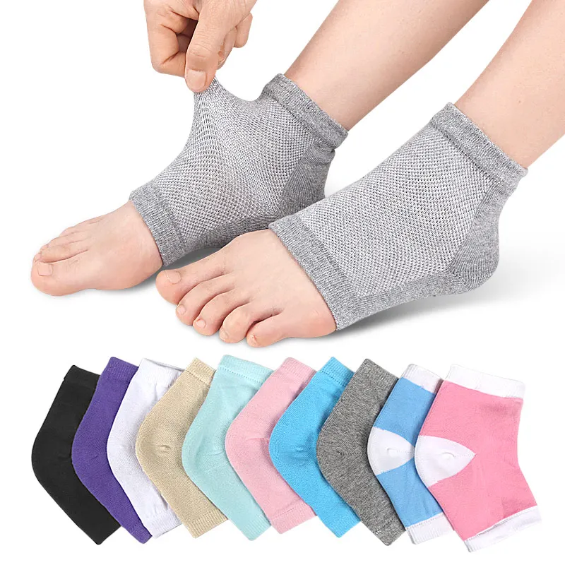 with Anti Crack Mesh and Breathable SPA Heel Socks Custom Socks Men Knitted Compression Socks