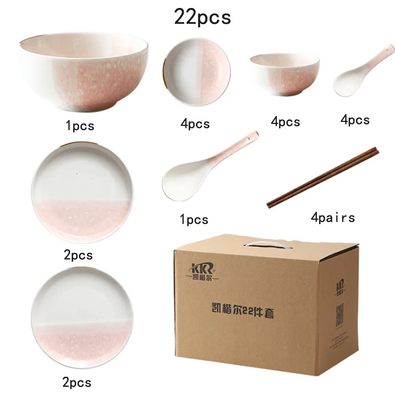 Factory own brand 12 pcs breakfast porcelain dinner set