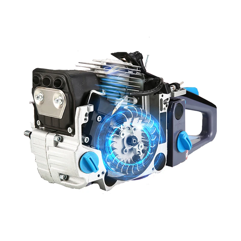 60Cc 2 Cycle High Power Garden Tree Branch Wood Cutting Gas Oil Gasoline Powered Cordless Handed Chainsaws For Cutting Wood