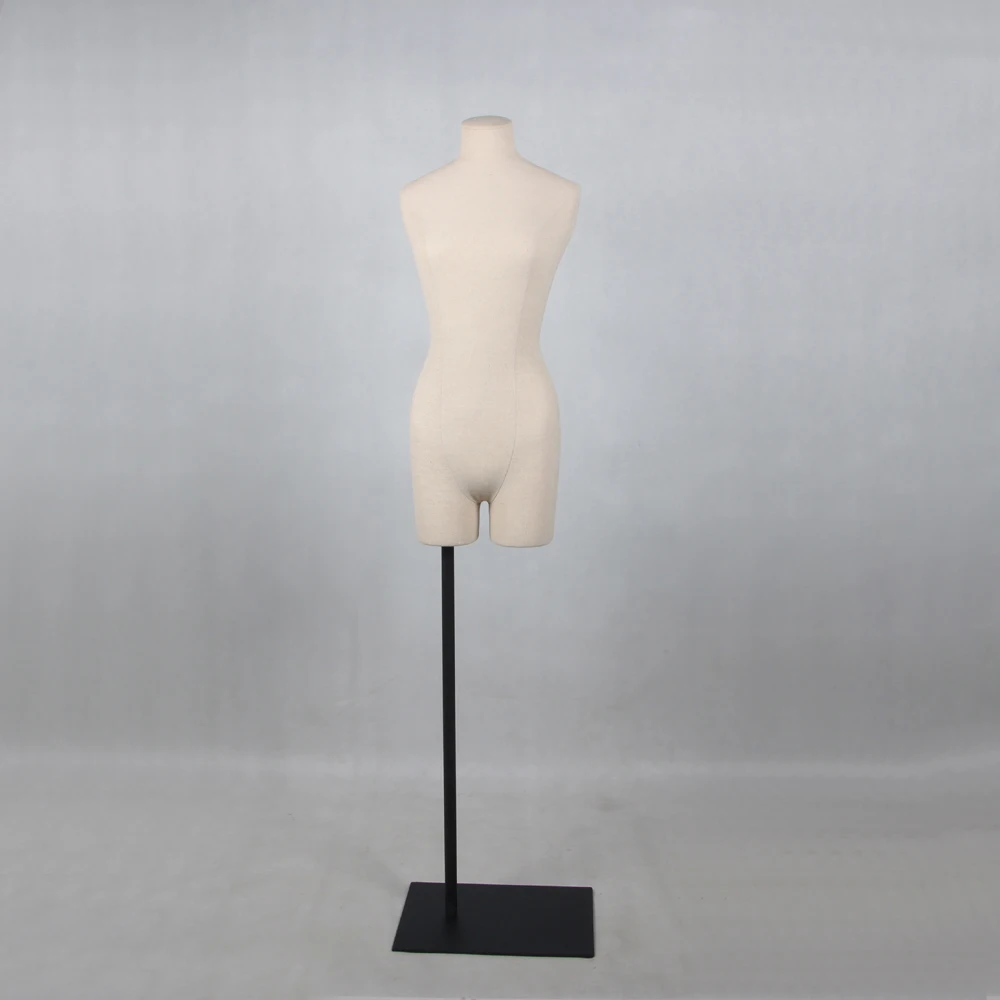 Female half body tailor mannequin adjustable bust torso dummy for sewing