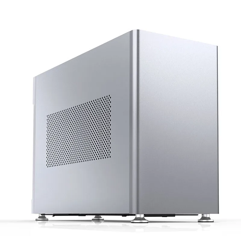 Jonsbo I100 Pro Silver mini computer case Side aluminum magnesium alloy Support 360 water cooling mini ITX computer case