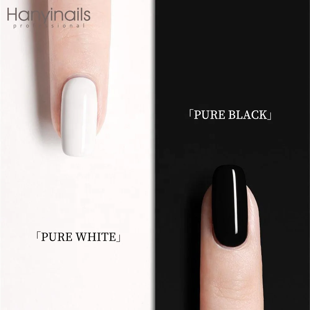 Super White and Super Black Nail Polish Wholesale 15ml Bottles Private Label Colour UV Gel Nail Polish