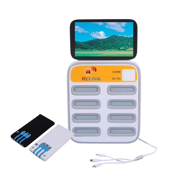 
8 Slot Mobile Phone Rental Portable 5000mAh Battery Charger Station Sharing Power Bank 