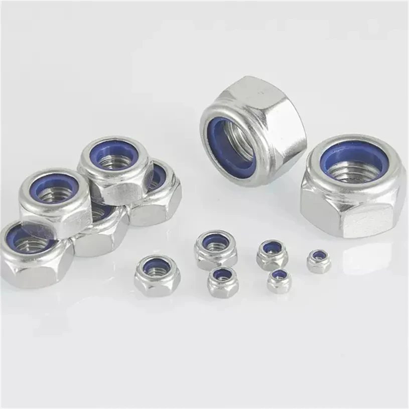 Free Samples 304 Stainless Steel Din985 Anti-Loosening Anti-Slip Cap Nylon Lock Nut