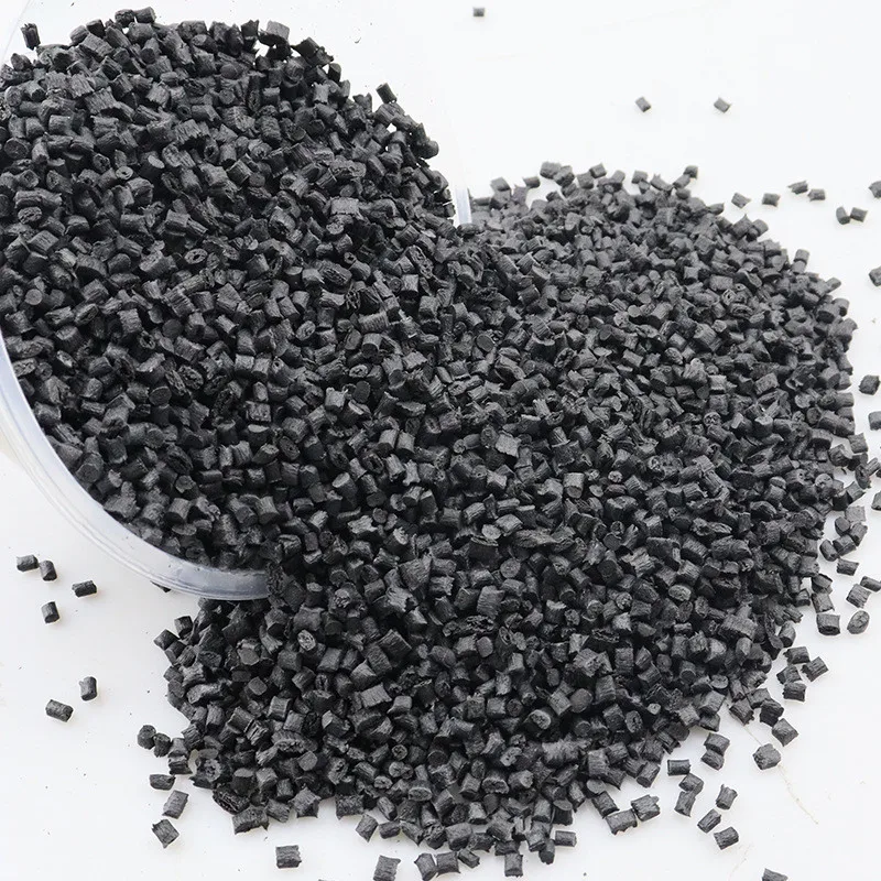Injection Moulding Grade Recycled Plastic Pellets Black PBT 25% Fibre Reinforced Fire Retardant V0 for Electrical Appliances
