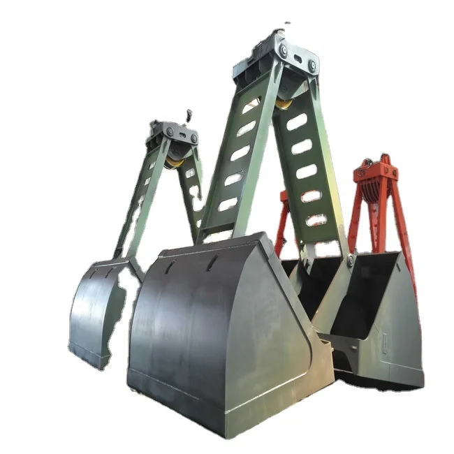 FSG Port and Jetty Loading Ore Graain Coal Mechanical 4 Ropes Dual Shell Grab