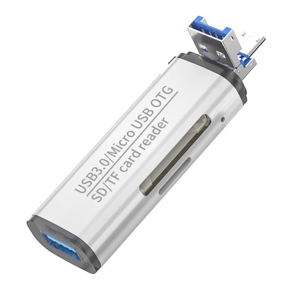 SD card reader USB Type C USB 3.0 OTG storage card adapter portable 2 slots for TF SD for laptops