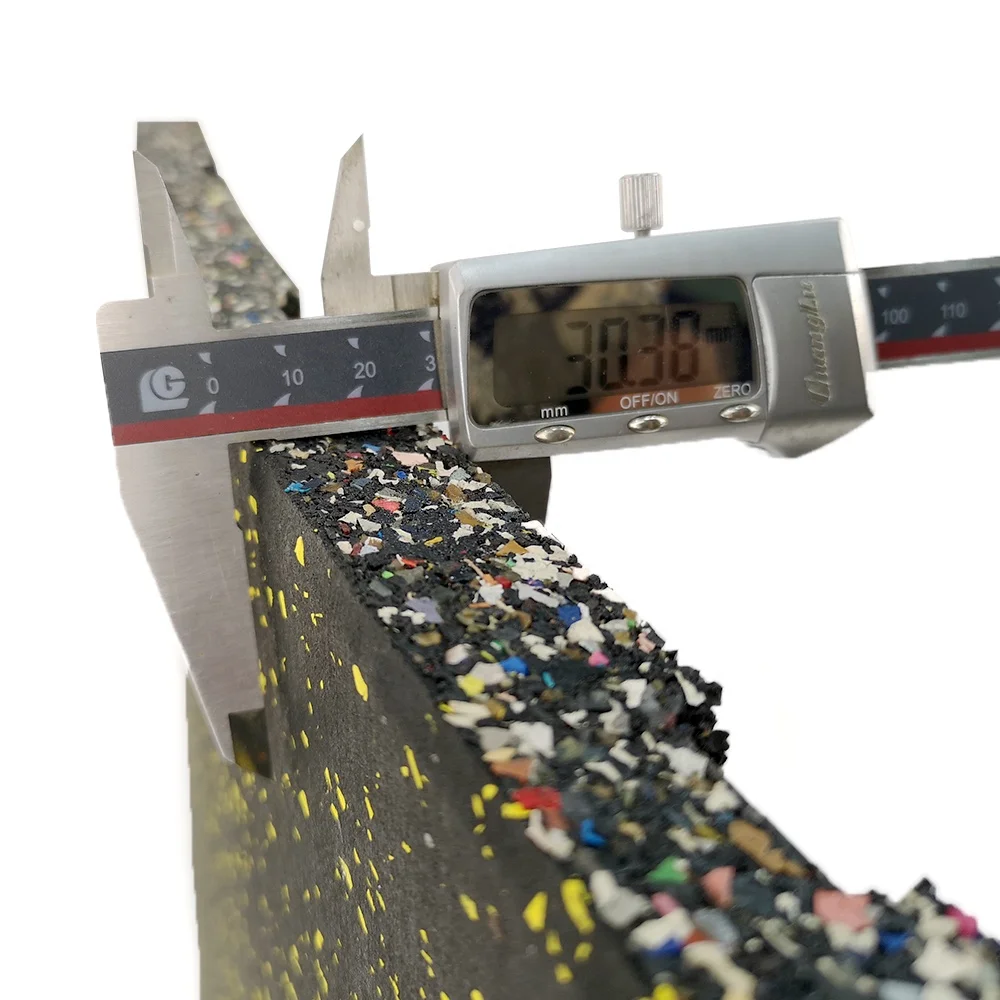 Non-Slip Gym Flooring Mat for Home Gym Ultra Durable 10mm Thick for Plyo MMA Jump Weightlifting Shoe Friendly