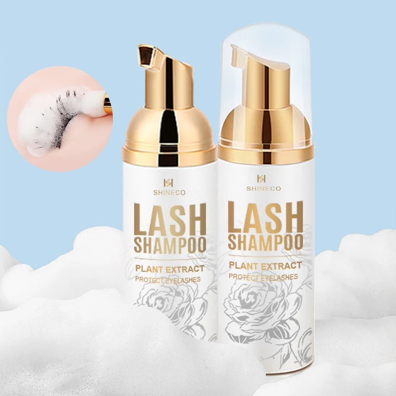 Eyelash lash shampoo wholesale vegan eye foam extensions eyelashes extension wash cleaning Cleanser cleaner