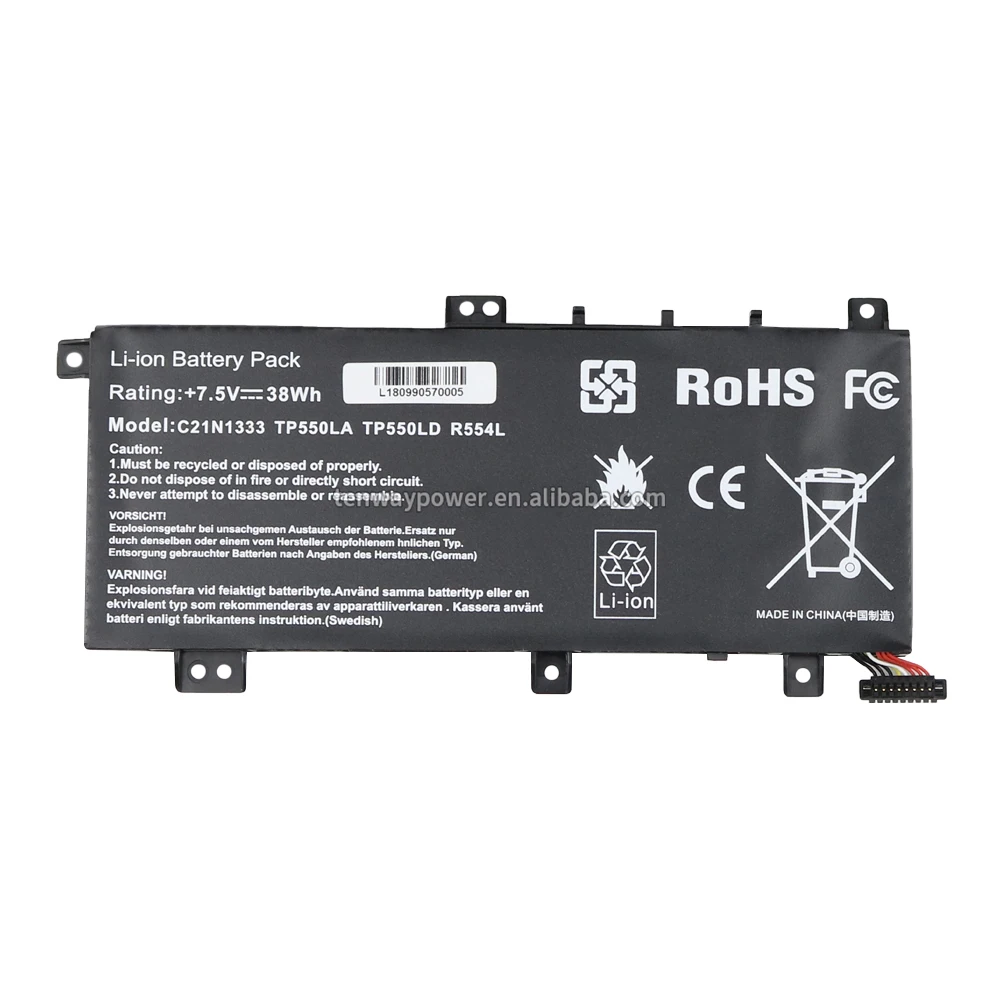 C21N1333 Replacement Laptop Lithium ion Battery For Asus Transformer Book Flip TP550LA TP550LD