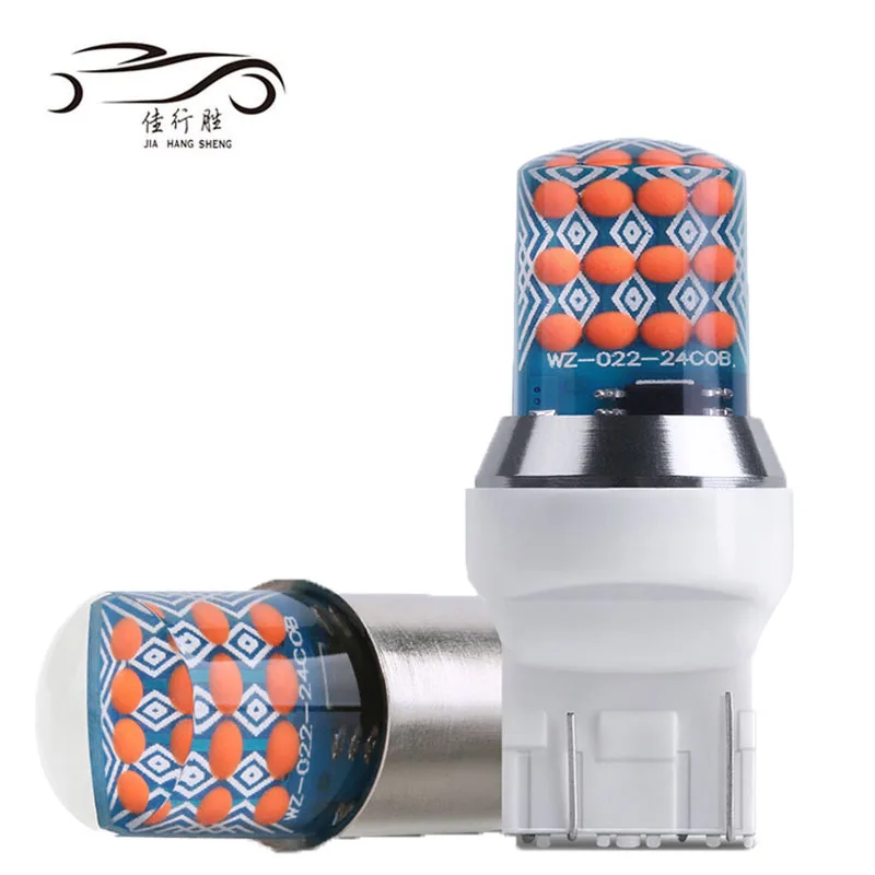 Led Car Light Bulbs 1156 BA15US 1157 BAY15D LED COB 24SMD T20 7440 7443 T20 T25 3156 3157 12V Car Tail Bulb Brake Backup Light