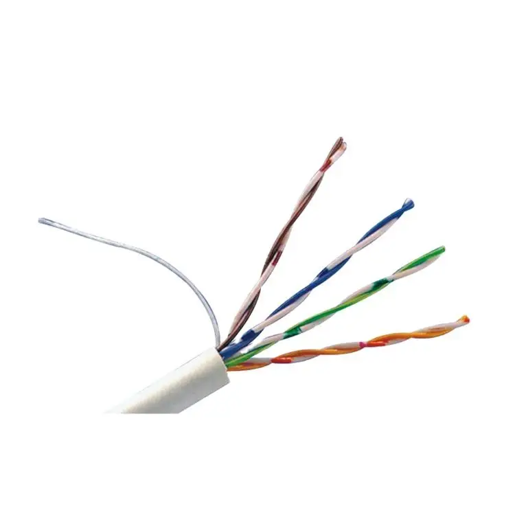 CAT5e 1000FT UTP Cable Solid 24AWG White Ethernet LAN Bulk Wire CAT5 RJ45 2-pack