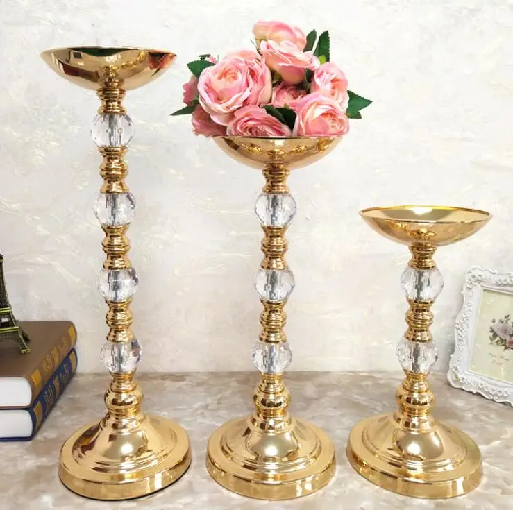 Metal Artificial flowers stand for table centerpieces L size Wedding Decoration