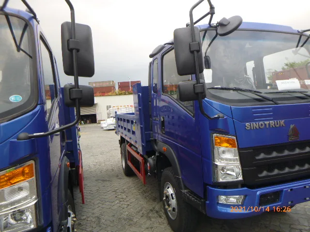 howo 4x2 5tons 10tons Euro4 129hp 3.5CBM light duty dumper trucks small dump trucks