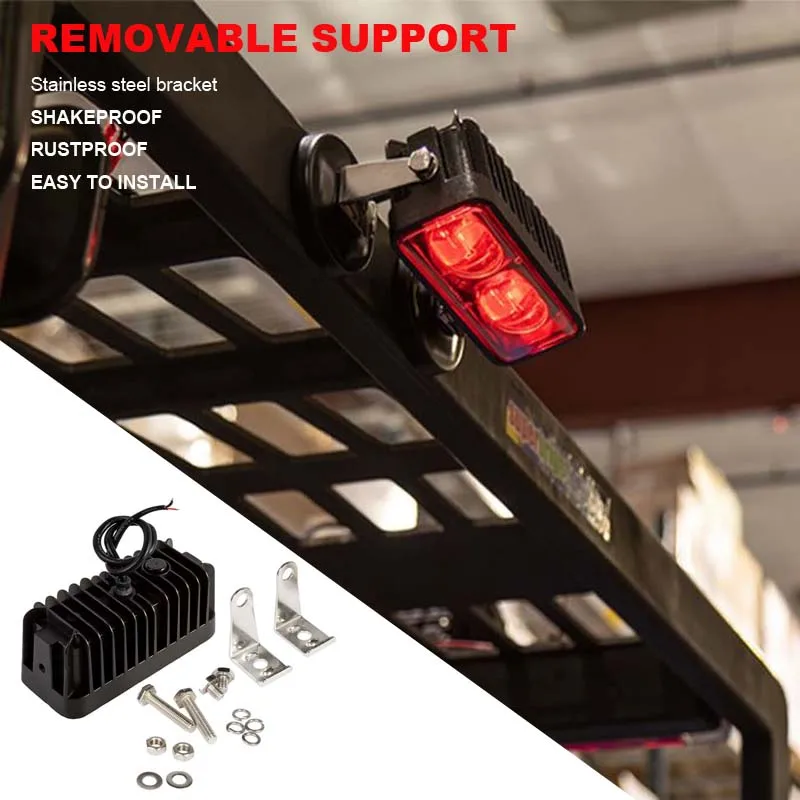 led blue square danger area red zone forklift safety light fork lift warning light