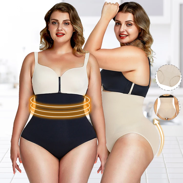 WAISTDEAR Dropshipping Seamless Plus Size High Waist Shapewear Bodysuit Tummy Control Panty Butt Lifter Shaper